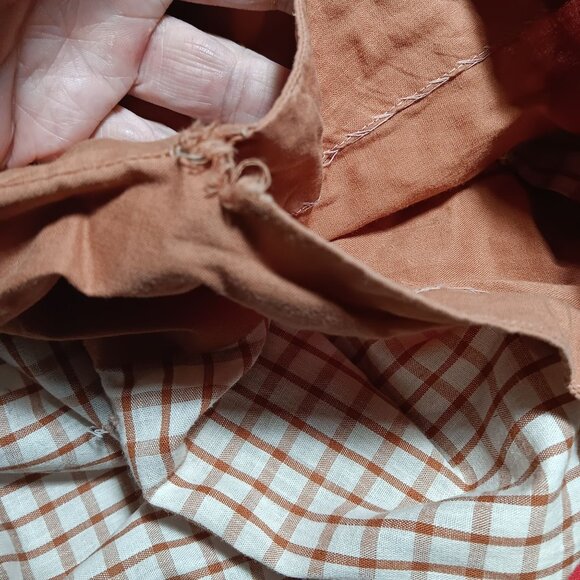 Women's sz 8 Vintage Dress 50's Fashion Frocks Checkered Country Party Dress - Picture 10 of 10